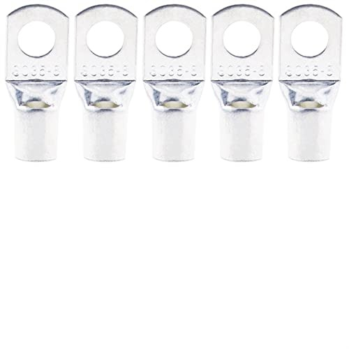 Ring Terminals 100/50/25/10PCS 4-25mm Assortment Tinned Copper Lugs Ring Crimp Terminals Battery Wire Welding Cable Connectors Kit (Color : SC35-8, Pins : 25PCS)