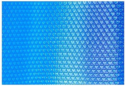Swimming Pool Cover, 260x160cm UV Protection Heat Insulation Film Rectangle Pool Cover, Foldable Swimming Pool Heater for Family Swimming Pool and Above Ground Inground Swimming Pool (Heart-shaped)