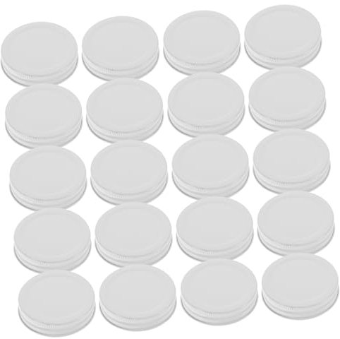 MAGICLULU Stabile Weißblechdeckel Für Gläser 70 Mm Weiß Mehrzweck-konservendeckel-set