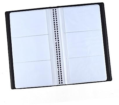 EXCEART Halter 180 Blatt Visitenkartenhalter Fall Namensträger Namensbuch Geschäftsbuch Unternehmen Visitenkarte sbuch Visitenkartenbuch Speicher Buch