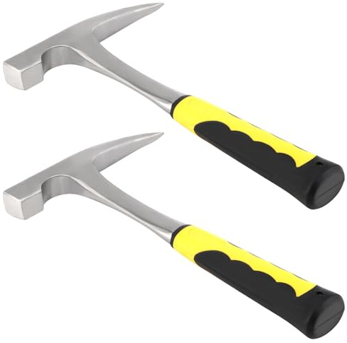 JOIKIT 2 PCS 29oz Rock Pick Hammer, 12 Inch Forged Brick Hammer for Mining Geological Prospecting, 2 Lb