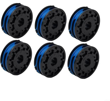 FUBESK Strimmer Wire Replacement Spool and Line For Spear & Jackson, Replacement Spool & Line, Strimmer Spool Grass Trimmer Spool Replacement(6pcs)