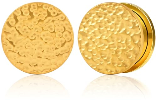 Vankula Lobo Dilatatorer Single Flared Tunnel Dilator Rostfritt Stål Öron Lobs Piercing Expanders Smycken Män Kvinnor 6 mm till 16 mm, 6mm(2G), Rostfritt stål