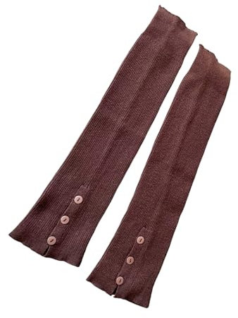LUOFENG Schöne Beinstulpen für Damen und Mädchen, Winter, gestrickt, Beinstulpen, Gothic, gehäkelt, Baggy Cuffs, Knöchel, hohe Socken