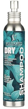 FluidoPet Dry - Natürliches Trockenshampoo für Hunde und Katzen - mit Aloe Vera, Bergamotte und Kalenderblume