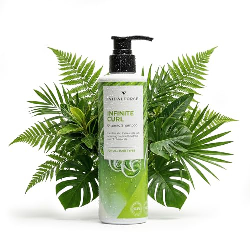INFINITE CURL-schampo för lockigt hår sulfat- och silikonfritt hår I naturliga och BIO petrokemiska fria lockar I Anti-Frizz Curls 250 ml