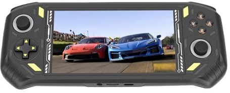 Cuifati Handheld-Spielekonsole, Tragbarer Gaming-Player mit 5,5-Zoll-Bildschirm, RK3562 Quad-Core-Chip und HD-Multimedia-Schnittstelle, für Gaming-Enthusiasten (Black)