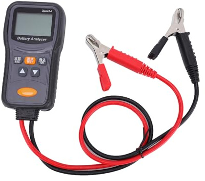 FTVOGUE Probador de Batería de Automóvil Analizador de Batería Digital 12 V 24 V Probador de Carga Automotriz 100 a 2000 CCA Comprobación de Voltaje para Automóviles Camiones Diagnóstico de Arranque y