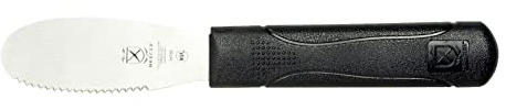 Mercer Culinary Millennia Wavy Edge Spreader, 3.5 Inch Blade, Black Handle