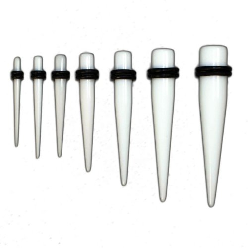 Soul-Cats Dehnset Dehnstab für Tunnel Dehnungsstab Expander in weiß, Größe: 10 mm