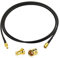 BINGFU DAB Auto Antenne Kabel SMB Stecker auf SMB Buchse Adapter RG174 1m Verlängerungskabel Kompatibel mit Pioneer Pure Alpine AiliTech