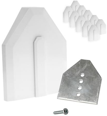 TruMAX Glazing Bar End-Fix End Cap Replacement Kit (10 Pack) - White