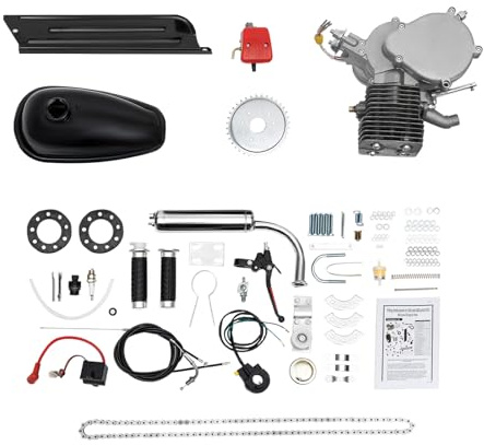 DNYSYSJ 100cc 2-Stroke Bicycle Engine Kit - Gas/Petrol Motorized Bike Conversion Kit for 26/28 Bikes