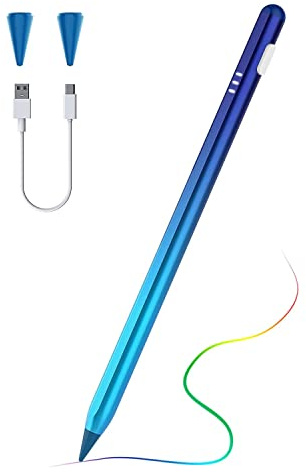 TiMOVO Tablet-Eingabestift für iPad 10/9/8/7/6. Gen, iPad Pro 13/12,9/11 Zoll, iPad Air 3/4/5/6, Air 11/13 Zoll 2024, iPad mini 6/5 Stylus ohne Interferenzen der Handfläche, magnetischer Touchscreen,