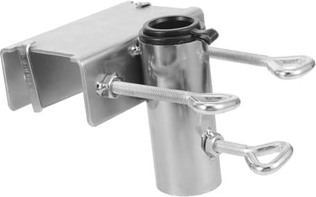 Hoement Support De Parasol Métallique Portable Et Fixation Stable Pour Parasol De Terrasse Facile à Installer Conception Et Légère