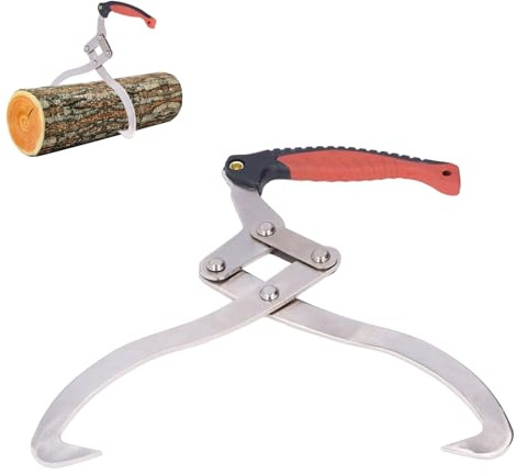 Forstzange,Handpackzange,Rückezange,Holzhaken,Klaue,Holzgreifer,Holzhebezange, Holzscheitgreifer,Stahlholz-Rutschzange, Holzzange,Holzkralle, Geeignet für Die Holzhandhabung Im Garten