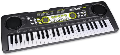 Bontempi - HarmonyKeys - Tastiera Digitale 49 Tasti, 16 Suoni | Funzione di Apprendimento, 8 Ritmi, Registrazione, Effetti Eco e Sustain