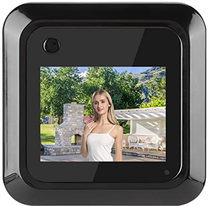 Smart Door Viewer, 2.4 Inch Digital TFT LCD Screen Display 0.3MP 95° Wide Angle Camera Photo Door Viewer, with Storage Function
