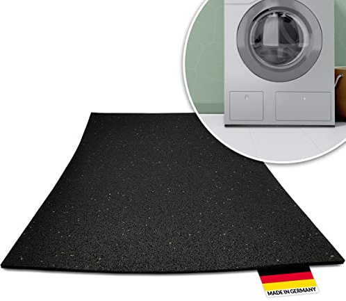 PIKKI® Waschmaschinenunterlage - Antivibrationsmatte - Schwingungsdämpfer - Antirutschmatte - Gummimatte in vielen bereichen anwendbar! 600 x 600 mm, 8 mm stark