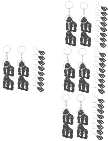 TOYANDONA 48 Stück Orang Utan Schlüsselanhänger Geburtstagsfeier Gorilla Taschenanhänger Niedlicher Gorilla Anhänger Pvc Schlüsselanhänger Anhänger