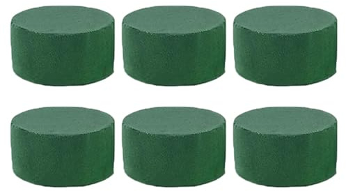 Shitafe Blumensteckschaum Zylinder 6/12 Stück 8 x 4 cm Nasssteckschaum, Steckmoos, Steckmasse, Steckziegel für Blumengestecke, Steckschwamm für Basteln, Hochzeit, Geschenke, Deko & Hobby