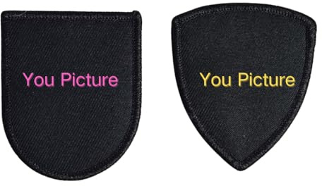 Benutzerdefinierte Taktische Heißschmelzkleber und Haken Backing Patches - Schild Geformte Gedruckte Club School Company Logo Abzeichen Patch