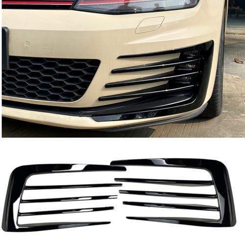 Nebelscheinwerfer-Verkleidung für VW Golf 7 GTI 2013-2016 2014 2015, glänzendes Schwarz