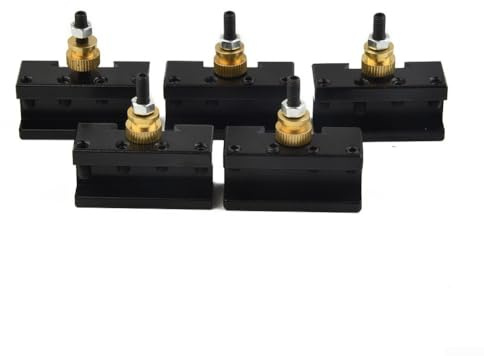Entgoinggo 5 Stück Mini-Drehmaschine 1/4 Zoll -1/2 Zoll Werkzeughalter, kleine Drehmaschine Werkzeughalter Schnellwechsel-Werkzeughalter