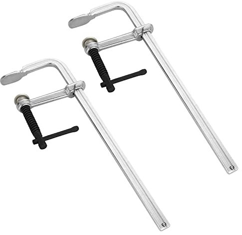JNJOOD 2 Pack Bar Clamps 12 Inches Welding Clamps Steel Bar Clamp Heavy Duty Max Open 12-Inch, Throat Depth 3 Inch
