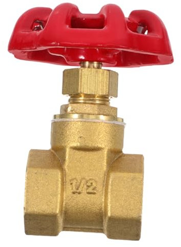 CIMAXIC Manual Rotating Gate Valve Heavy Duty Garden Hose Shutoff Valve Dn15 4-inch High Pressure Water Spigot with Rotating Knob for Home and Outdoor Use