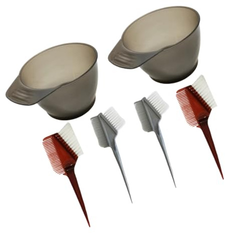 TOGEVAL 6piezas Herramientas Para Tinte De Cabello Incluye Cuencos De Mezcla y Peines Para Tinte Diseño Antideslizante Lavable y Reutilizable Para Salones y Uso Doméstico