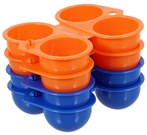 Operitacx Contenitore per Uova Portatile da Viaggio 4 Pezzi in Plastica Abs per Campeggio All'aperto Protezione Sicura per Uova e Facile Trasporto