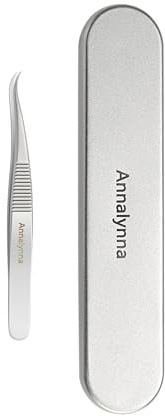 Pinzas de Punta Súper Afilada, Herramienta de Remoción de Vello Encarnado de Punta Fina, Pinzas Profesionales para Puntos Negros, Pimple Popper, Diseño Curvado Pingüino, No Magnéticas