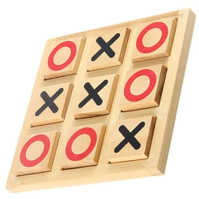 SOPOTUTU Schachbrett Aus Holz -Toe Brettspiel Für Junge Mädchen Holz Schachspiel Kindergeschenk Familienspiel Reisebrettspiel Partyspiel