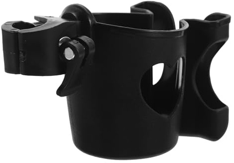 ifundom Portavasos para Cochecito con Soporte Giratorio para Bebidas y Teléfono Antideslizante y Ajustable Compatible con Bicicletas Sillas de Ruedas y Andadores Diseño Seguro para Evitar