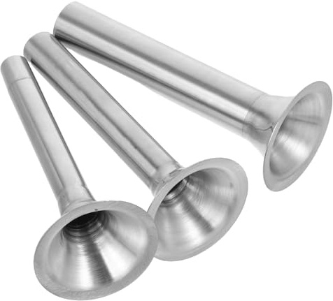 Imbuto per Insaccatrice Salsiccia 3 Pezzi in Acciaio Inox | Uso Domestico in Cucina, Design Versatile e Resistente, Compatibile Varie Macchine, Colore Argento