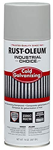 Rust-Oleum 1685830 1600 System Galvanizing Compound Spray Paint, 12-Ounce, Cold Galvanizing