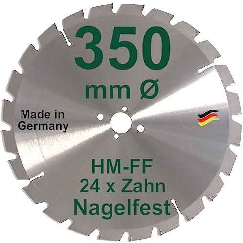HM Sägeblatt Kreissägeblatt 350 x 30 mmØ NAGELFEST Z = 24
