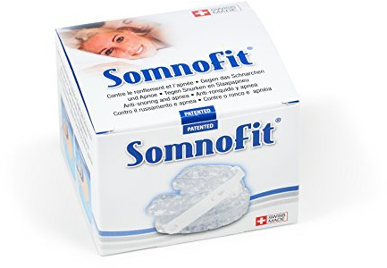 Somnofit Anti-Schnarchschiene, zweiteilige Protrusionsschiene, Mundstück, 6 verschiedene Vorschubstufen, gegen Schnarchen, Swiss Made, UKPS, bei Schnarchproblemen und leichten Apnoen, Schnarchspange