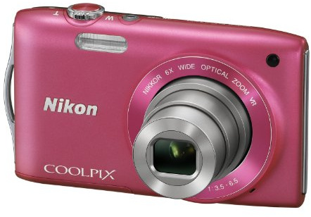 Nikon Coolpix S3300 Digitalkamera (16 Megapixel, 6-Fach Opt. Zoom, 6,7 cm (2,7 Zoll) Display, bildstabilisiert) pink