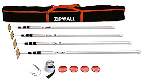ZipWall, Perches en Aluminium de 3.6 mètres, SLP 4 4 poli (telescopico) 3,6 m