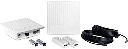LANCOM OAP-821 Bridge Kit Access Point mit bis zu 867 MBit/s - jeweils 2x OAP-821, PoE-Injektoren, 15 m Ethernetkabel, Montagesatz für Wand- und Mastbefestigung, LANseitige Überspannungsschutzadapter