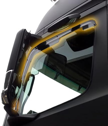 Vordere Windabweiser (1 Set) für die Fahrer und Beifahrerseite-CLS0046040D passend für Man TG-L/LC, LX, TGL-LX, TGA-LX/M/M+L/XL/XXL/XLX Dunkles Material