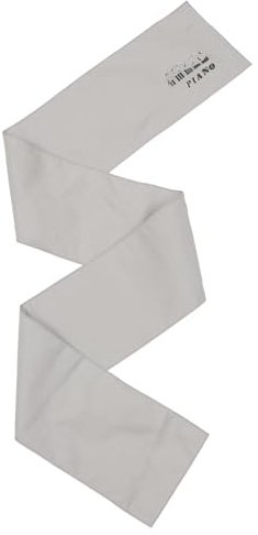 Klavier Abdeckung Mikrofaser Waschbar 88 Tasten Digital Piano Staubschutz, Grau, 134x15cm