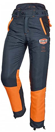 Solidur AUPA2A-M Authentic Clase 2 Tipo A Pantalones de protección, Gris, M