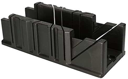 KOTARBAU® Caja de ingletes 2,5, Caja para inglete, Ideal para cortes en ángulos de 22,5°, 45° y 90°, Caja para cortar marcos, perfiles, tubos, Caja de sierra ingletadora, Caja de inglete de plástico