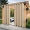 PONY DANCE Tende da Esterno Impermeabile - Tenda Antivento Tende per Esterno 2 Pezzi 132x213 CM Tende da Sole per Esterno con Anelli (Superiore & Inferiore) Tenda Gazebo, Beige