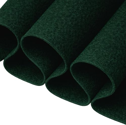 FabricLA Acryl-Filzstoff, weiches, nicht steifes Material, 183 cm breit, 1,6 mm dick, Meterware, für Basteln, Nähen, Polsterung, 1,83 m, Waldgrün A40