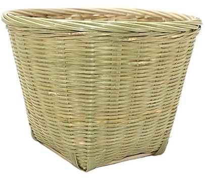 HHF Körbe Behälter 15 cm x 11 cm Bambus gewebter Mini-Aufbewahrungskorb Handgefertigter Rattan-Bambuskorb Snacks und Erfrischungen Aufbewahrung von Heimdekorationsprodukten Kleidung Lagerung ( Farbe :