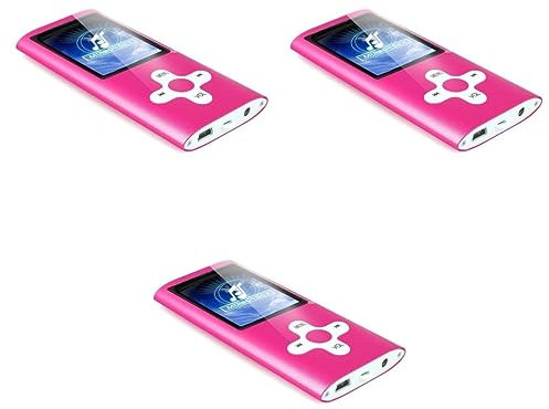 Hemobllo 3pcs Portable Player Screen Digital Music Player Photo Viewer Voice Recorder Usb Pink Boys and Girls